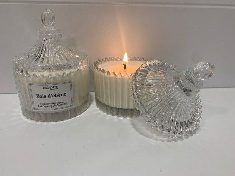 Bougies - BOUGIES BONBONNIERE CRISTAL PETIT ET GRAND MODELE - L'ECHOPPE BUISSONNIERE