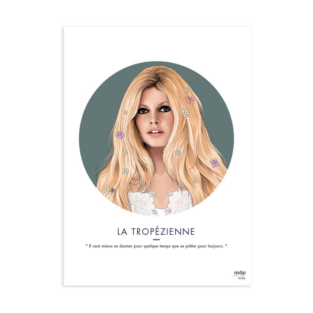 Autres décorations murales - AFFICHE - LA TROPÉZIENNE (édition limitée) - ASÅP CREATIVE STUDIO