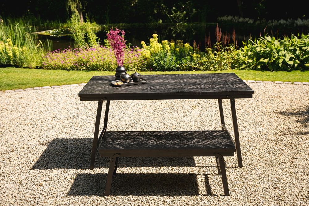 Bancs - Le Banc Chevrons - Noir - 150 - BAZAR BIZAR LIVING