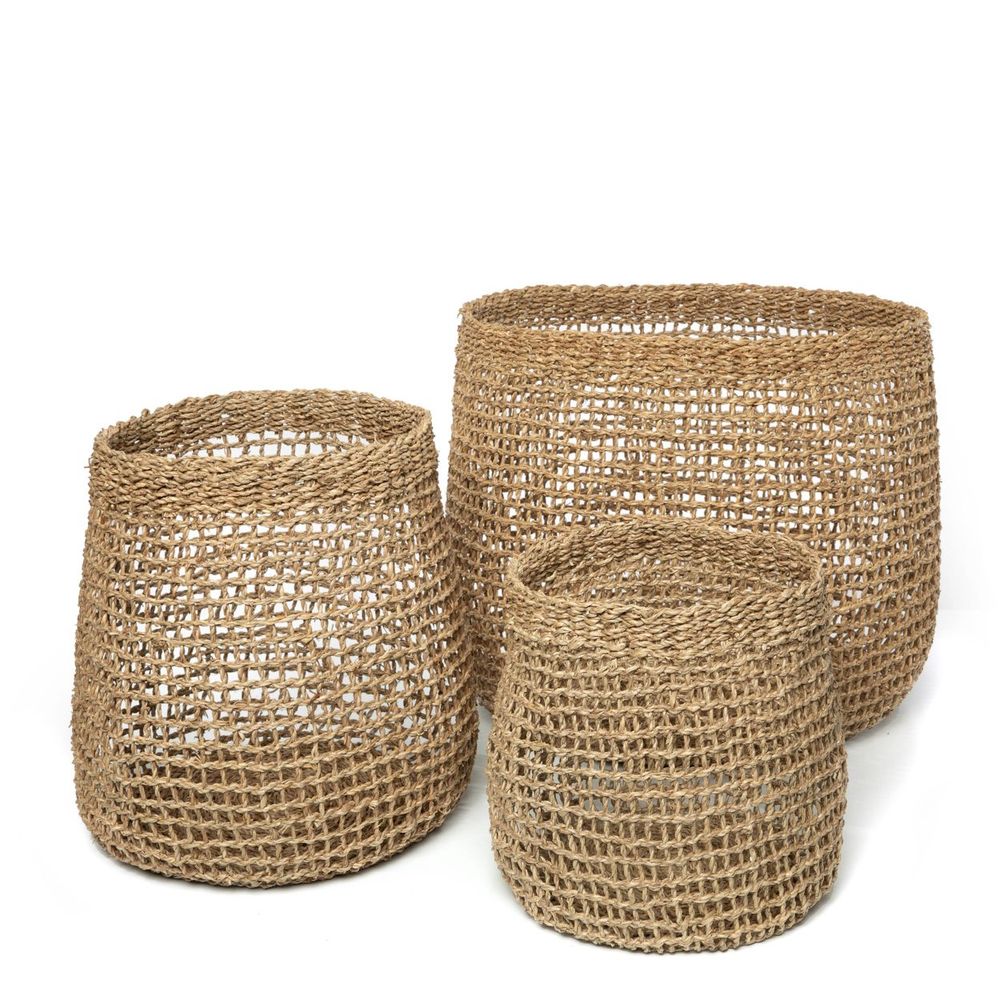 Caskets and boxes - The Lang Co Basket - Natural - Large - BAZAR BIZAR LIVING