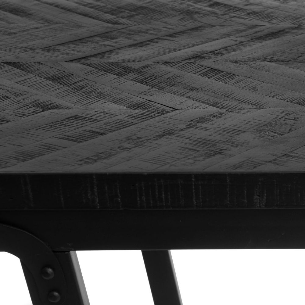 Consoles - La Table Haute Chevrons - Noir - 140cm - BAZAR BIZAR LIVING