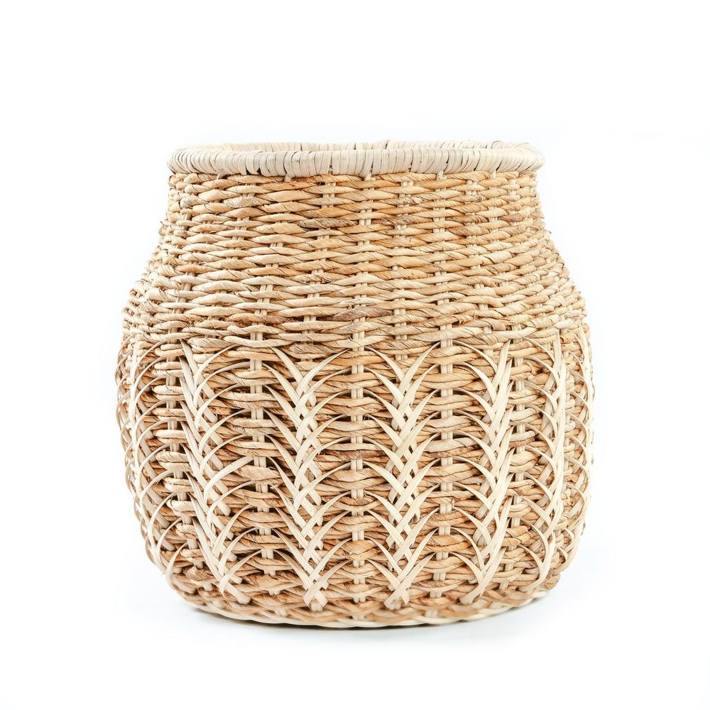 Caskets and boxes - The Luziru Basket - Natural - L - BAZAR BIZAR LIVING
