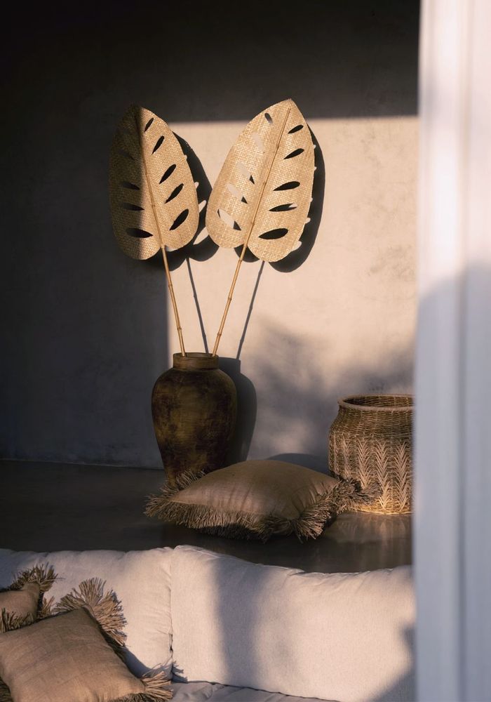Caskets and boxes - The Luziru Basket - Natural - M - BAZAR BIZAR LIVING