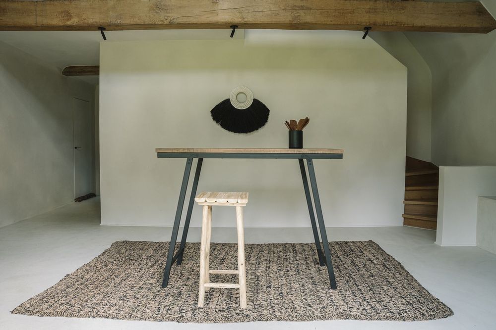 Desks - The Herringbone High Table - Natural - 140cm - BAZAR BIZAR LIVING