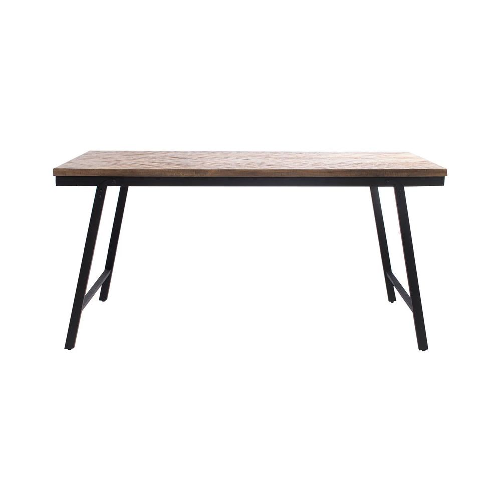 Dining Tables - The Herringbone Market Table - Natural - 160cm - BAZAR BIZAR LIVING