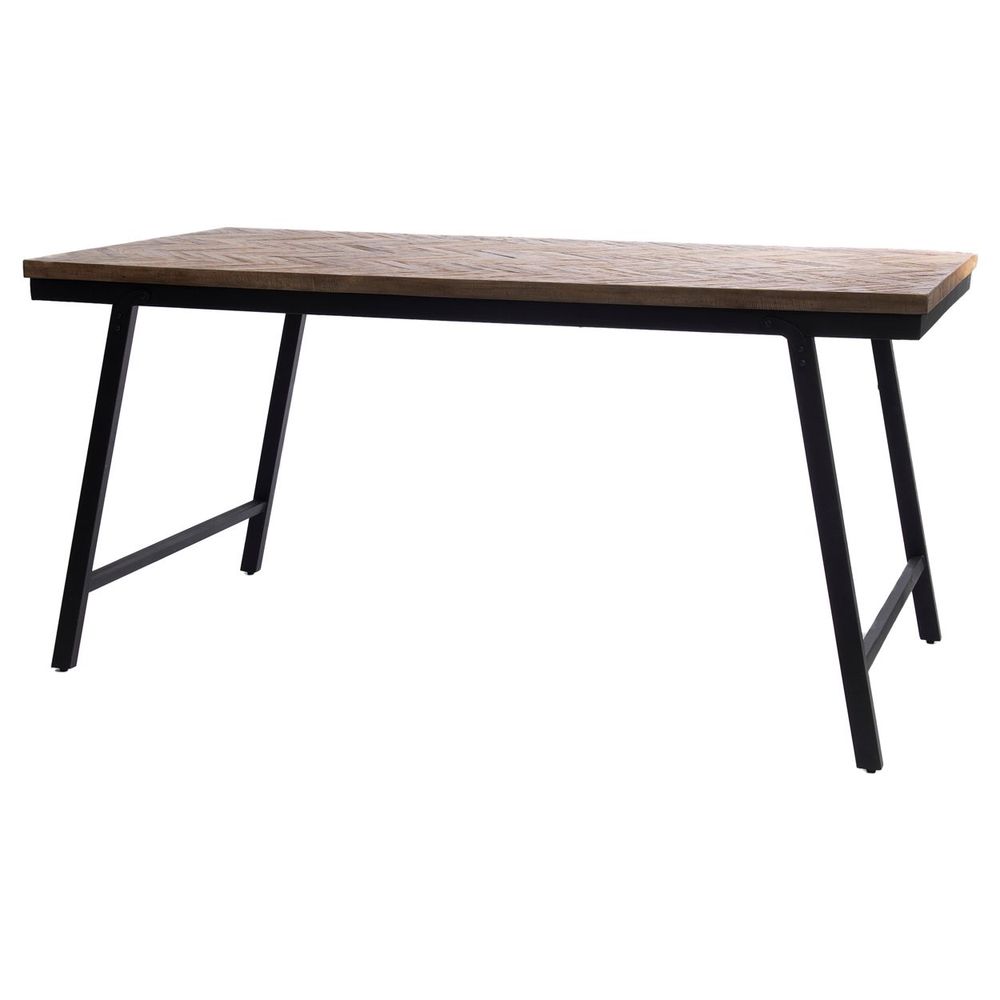 Dining Tables - The Herringbone Market Table - Natural - 160cm - BAZAR BIZAR LIVING