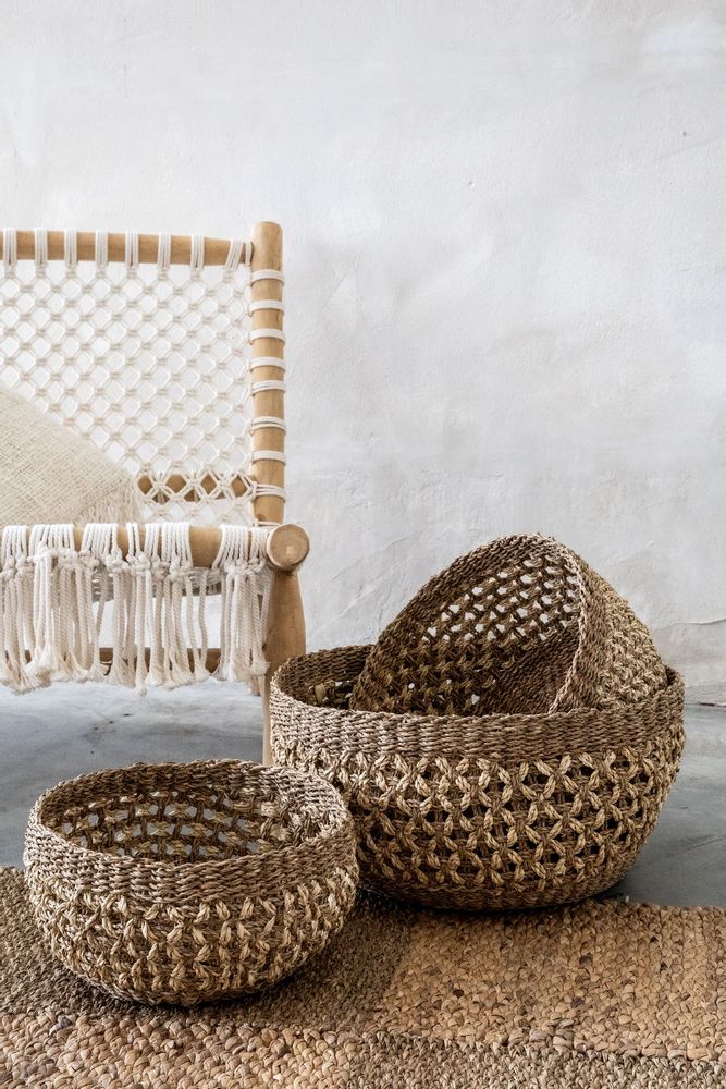 Caskets and boxes - The Phu Quoc Basket - Natural - L - BAZAR BIZAR LIVING