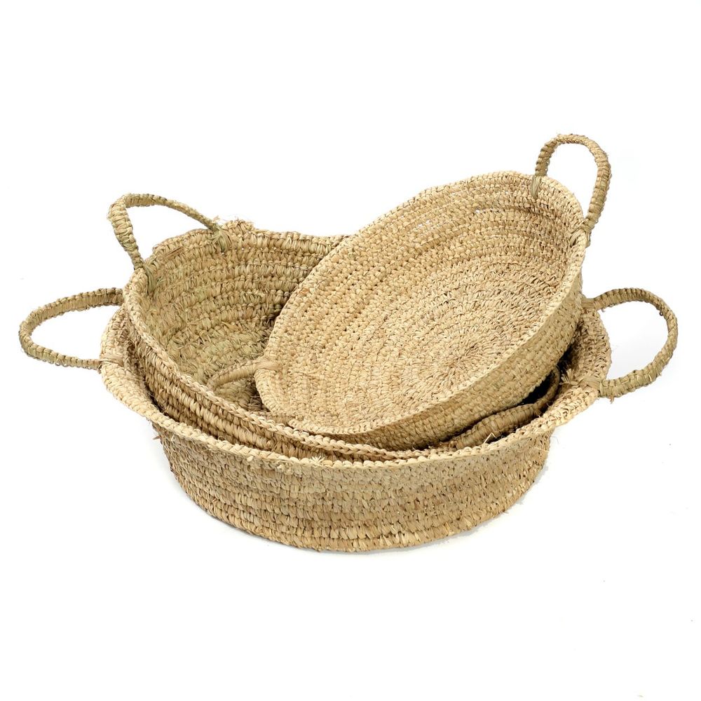 Coffrets et boîtes - Le Plateau en Raphia - Naturel - M - BAZAR BIZAR LIVING
