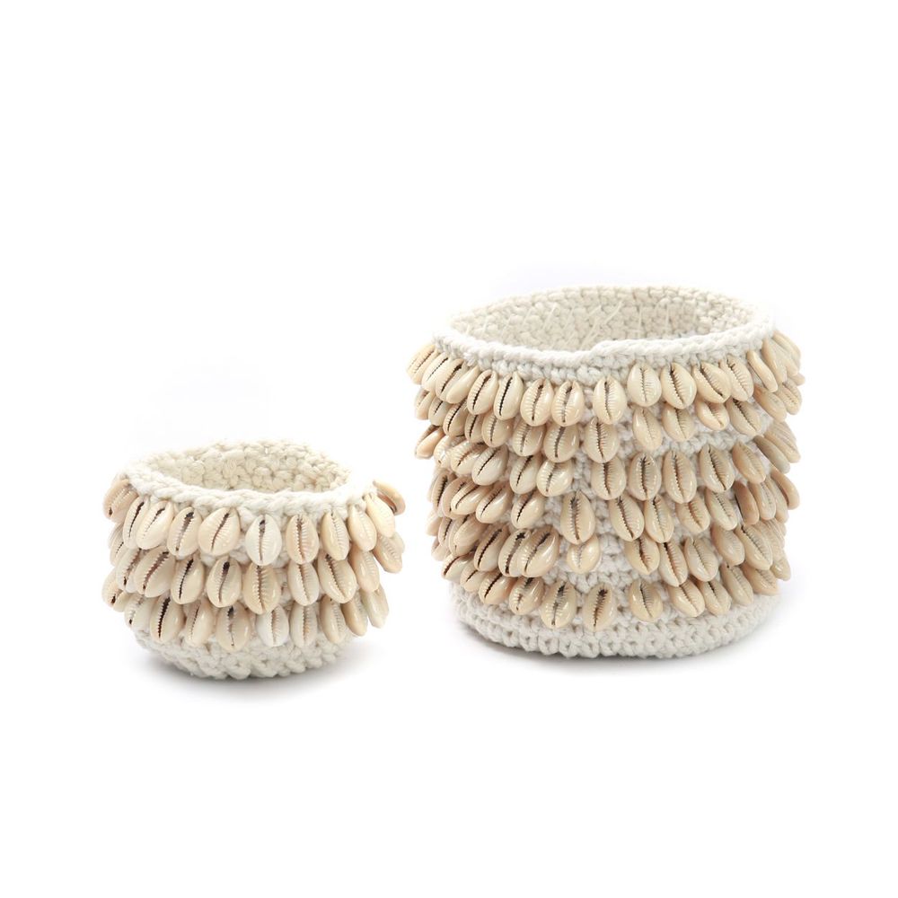 Vases - Le Porte-Plante Cowrie Macramé - Naturel - M - BAZAR BIZAR LIVING