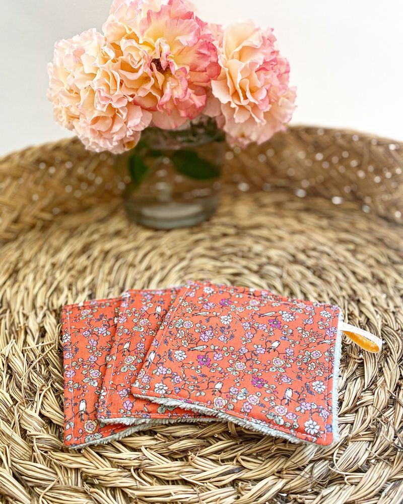 Other bath linens - GOTS liberty washable makeup remover cotton - LA FÉE L'A FAIT