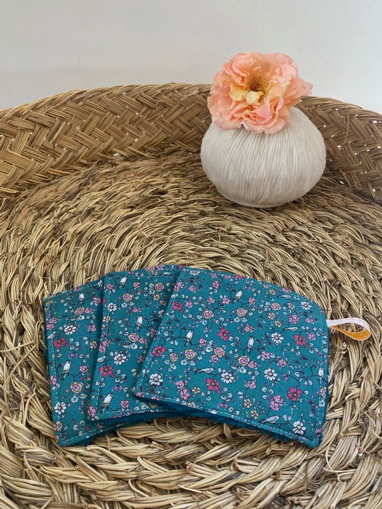 Other bath linens - GOTS liberty washable makeup remover cotton - LA FÉE L'A FAIT