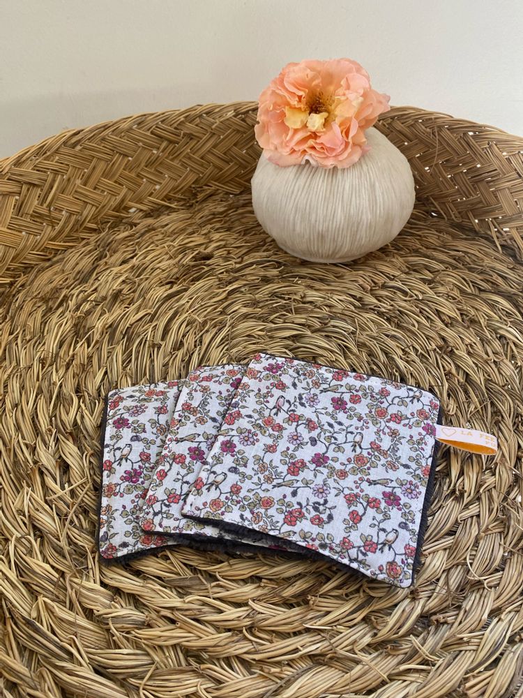 Other bath linens - GOTS liberty washable makeup remover cotton - LA FÉE L'A FAIT