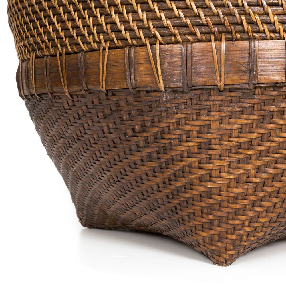 Laundry baskets - The Colonial Laundry Basket - Natural Brown - XL - BAZAR BIZAR LIVING