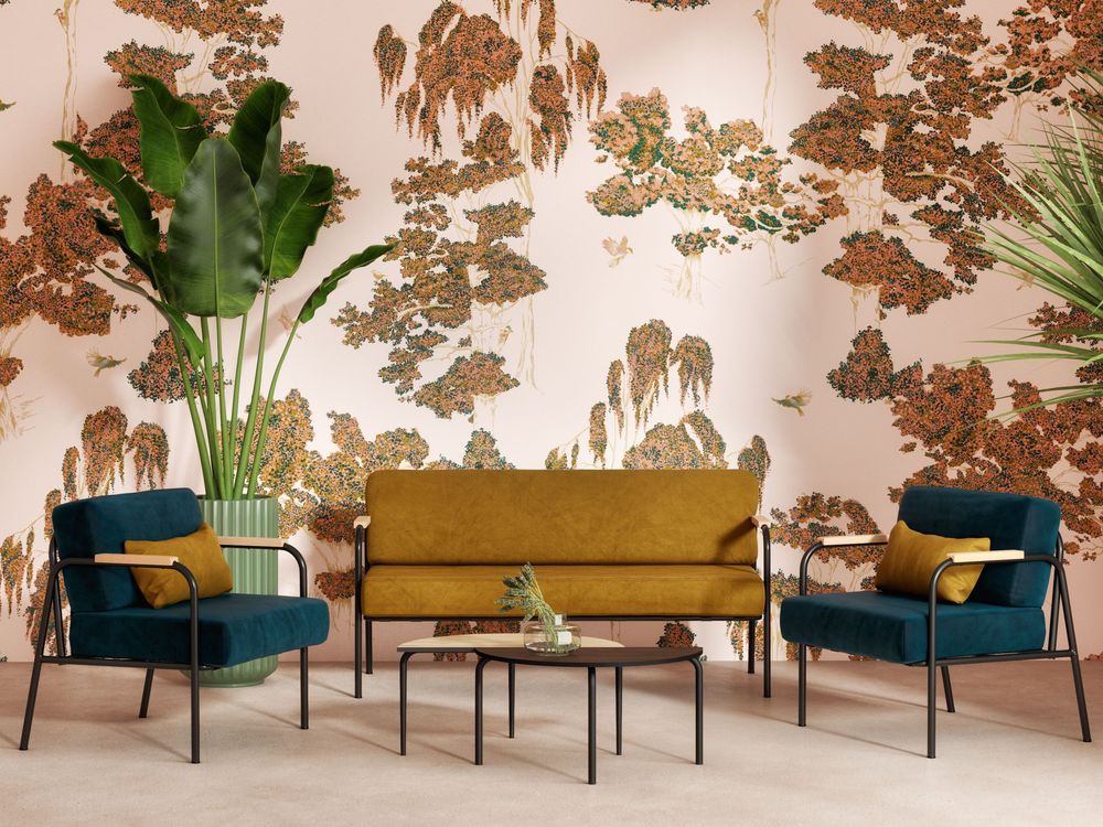 Other wall decoration - Como colorful pattern wallpaper - 2.50 m x 48 cm - LES GAMBETTES