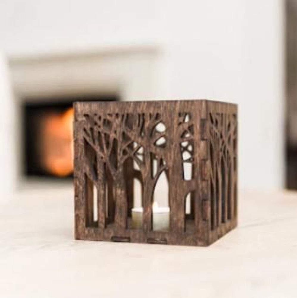 Table lamps - Natural Wood Unique Candle Holder - PROMIDESIGN