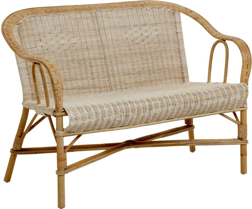 Armchairs - MARCEL woven rattan sofa - KOK MAISON