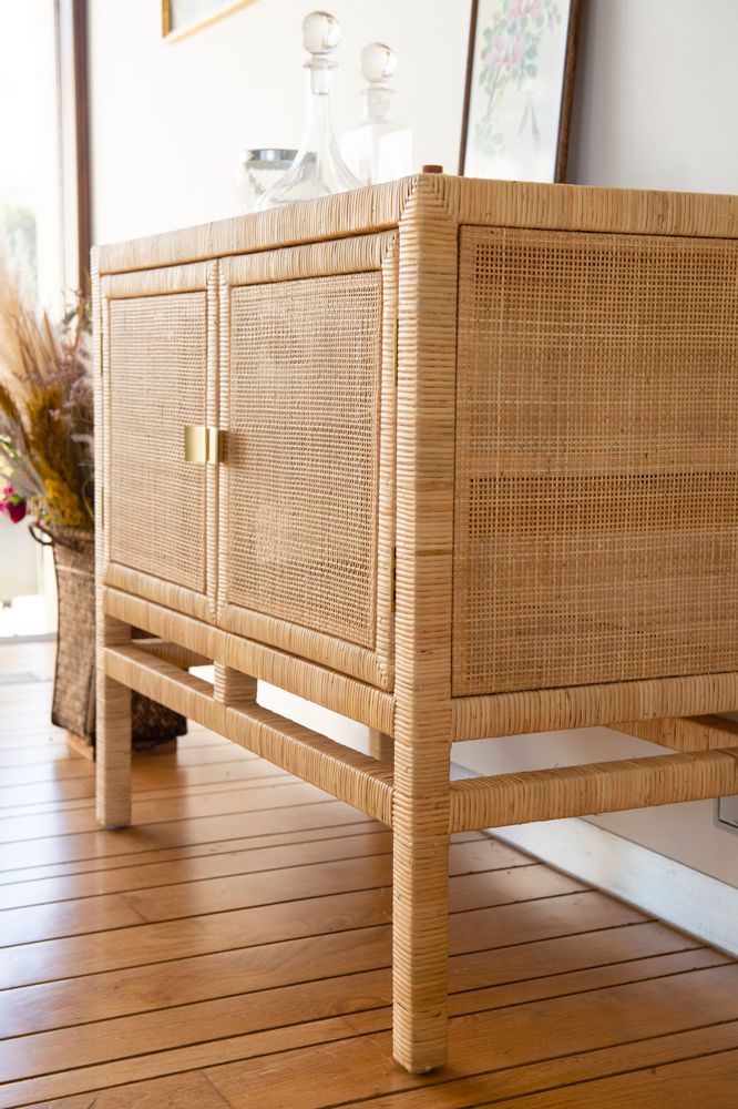 Sideboards - SAIGON rattan and cane sideboard - KOK MAISON