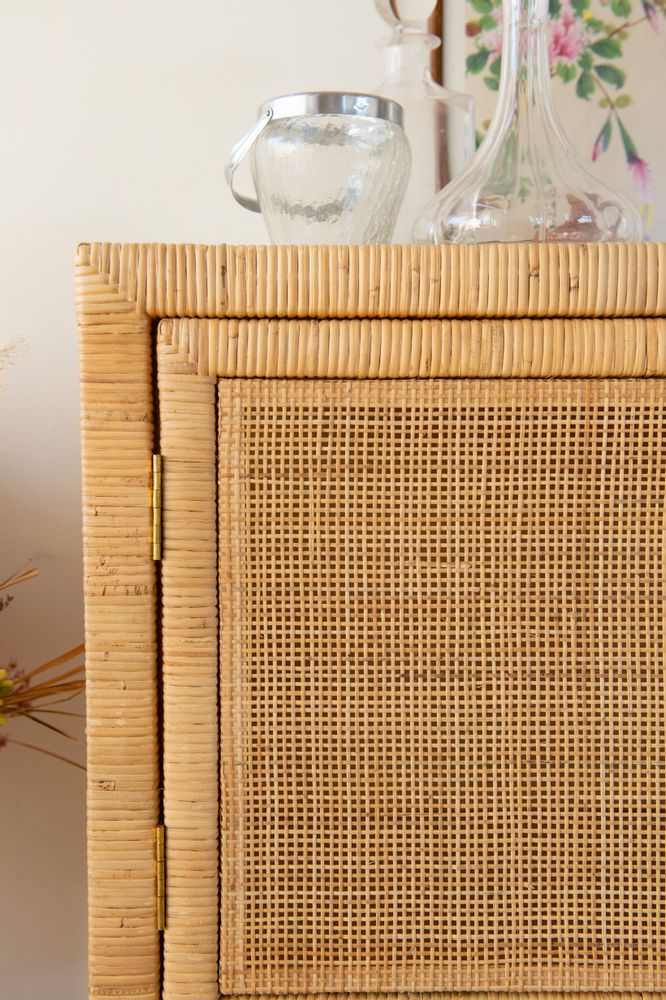 Sideboards - SAIGON rattan and cane sideboard - KOK MAISON