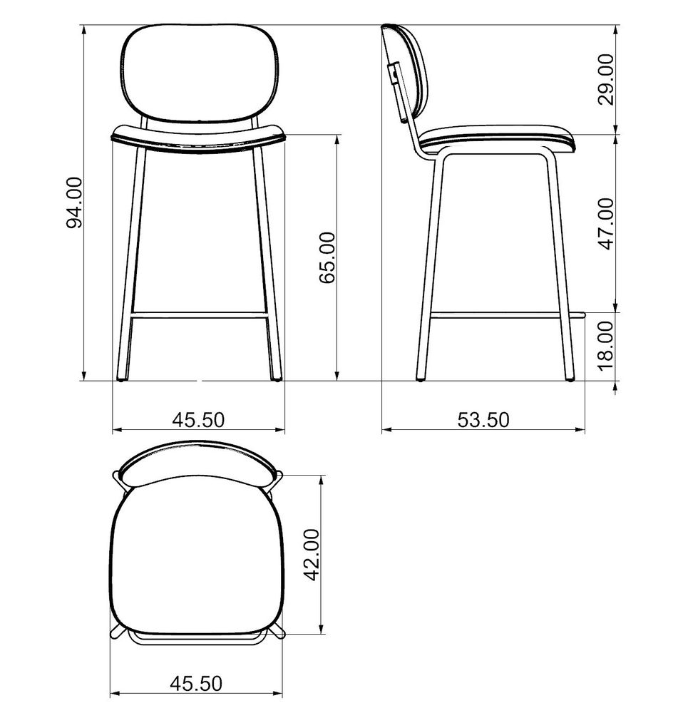 Tabourets pour collectivités - Esco tabouret de bar doré- ébène - ARIANESKÉ