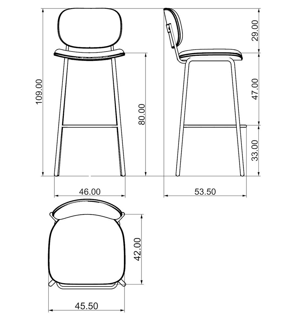 Tabourets pour collectivités - Esco tabouret de bar doré- ébène - ARIANESKÉ