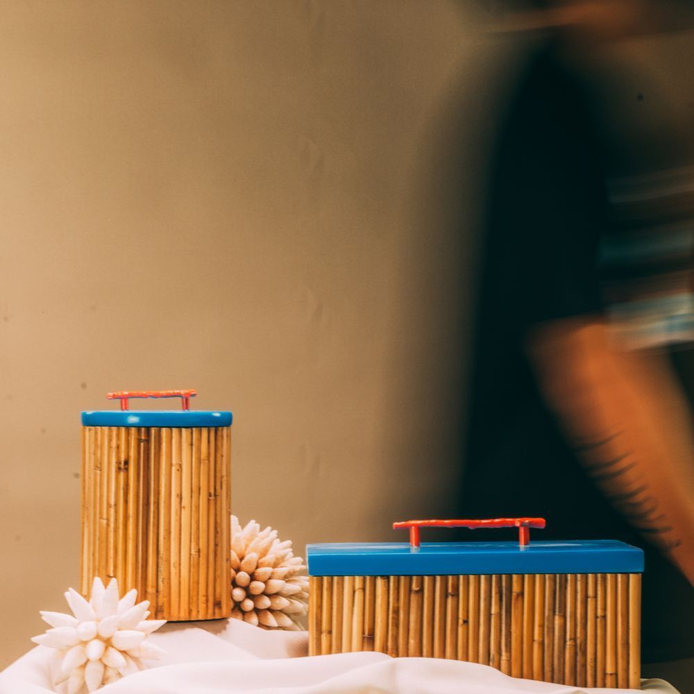 Coffrets et boîtes - Raba Boîtes et Cylindre (Naturel) - FINALI FURNITURE
