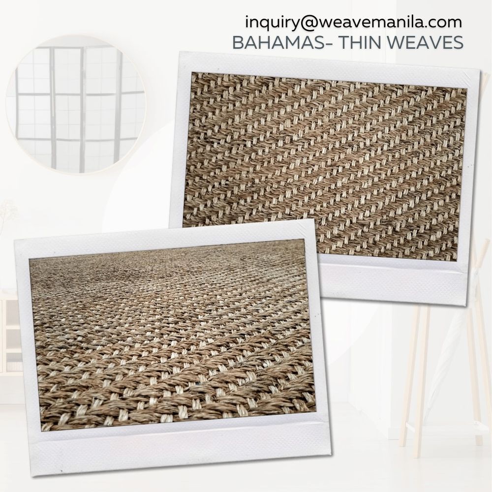 Tapis classiques - CRÉMERIA BICOLORE ET ÉCORCE DES BAHAMAS - WEAVEMANILA