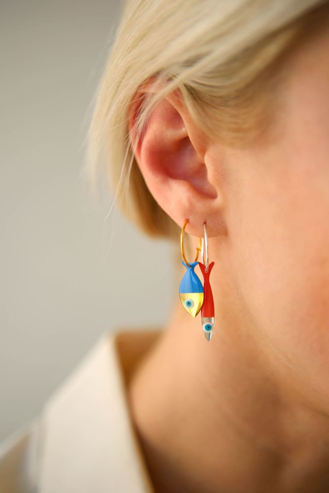 Gifts - Sardine and Fish Small Earrings - BORD DE L'EAU