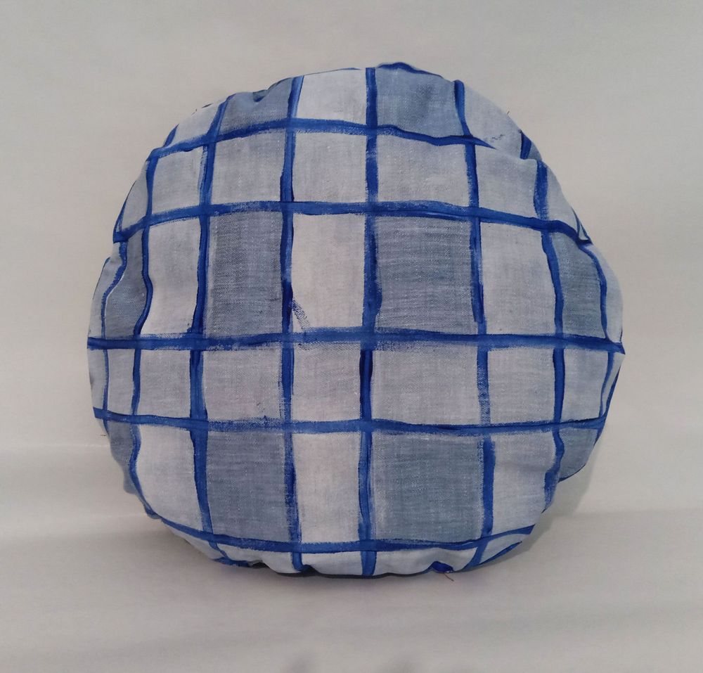Fabric cushions - Round cushion\" CUORE FIAMMEGGIANTE\ " - BACIO DEL MARINAIO