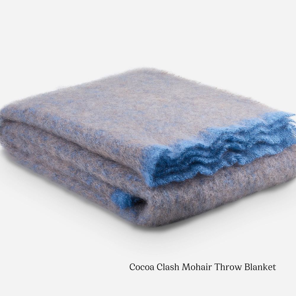 Plaids - Plaid en mohair Clash. - CUSHENDALE