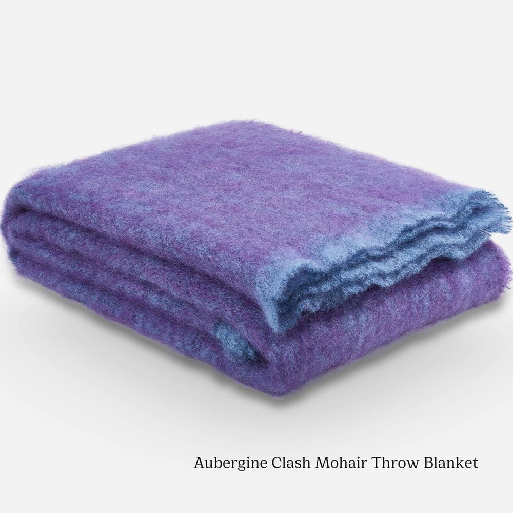 Plaids - Plaid en mohair Clash. - CUSHENDALE