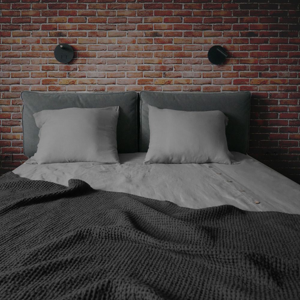 Bed linens - Linen waffle blanket - PANAPUFA
