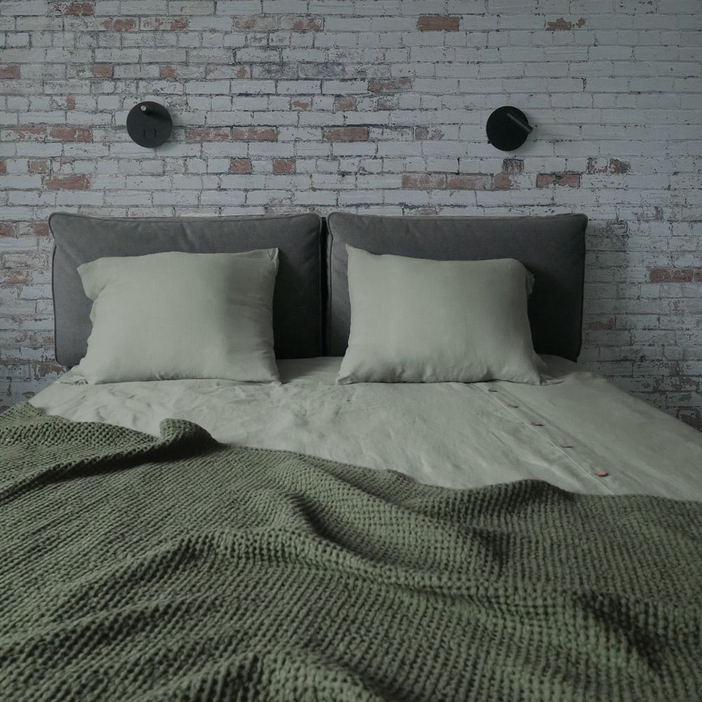 Bed linens - Linen waffle blanket - PANAPUFA