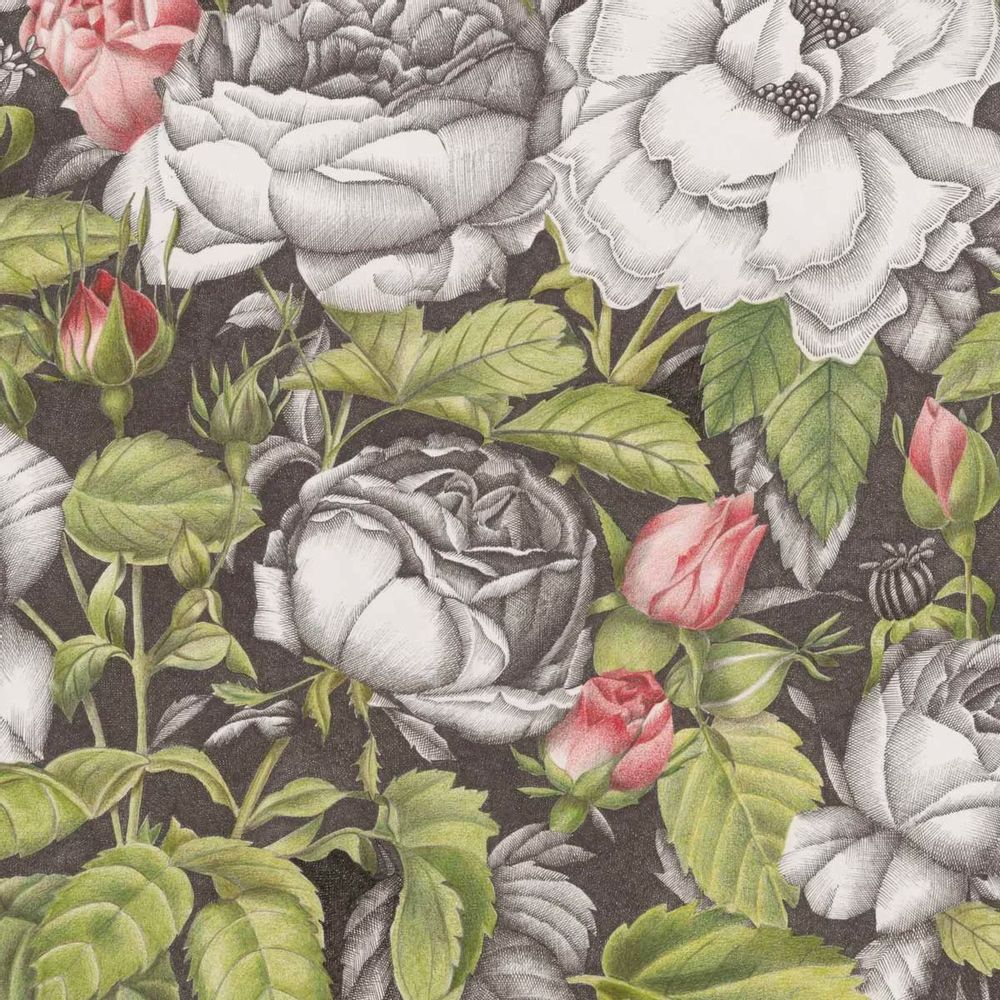 Papiers peints - Papier peint panoramique Roses Anciennes - ETOFFE.COM