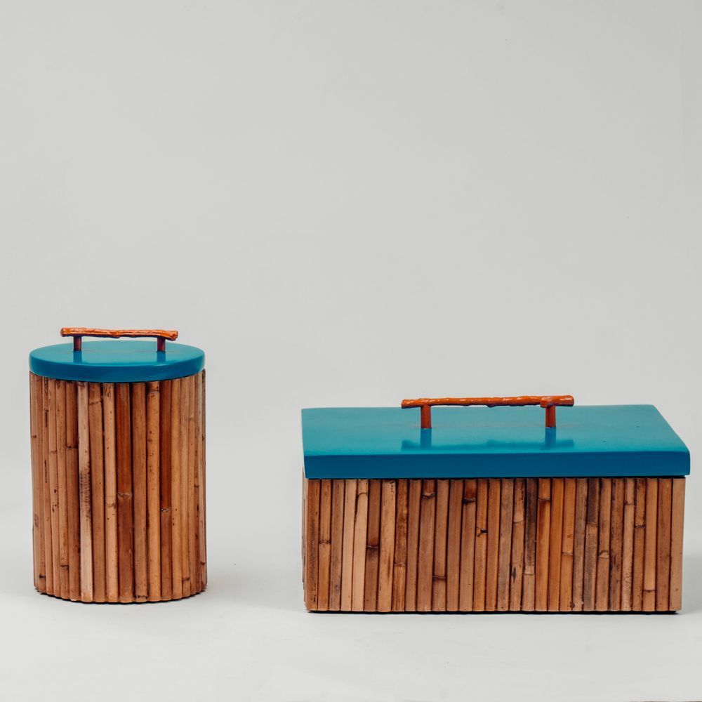 Coffrets et boîtes - Raba Boîtes et Cylindre (Naturel) - FINALI FURNITURE