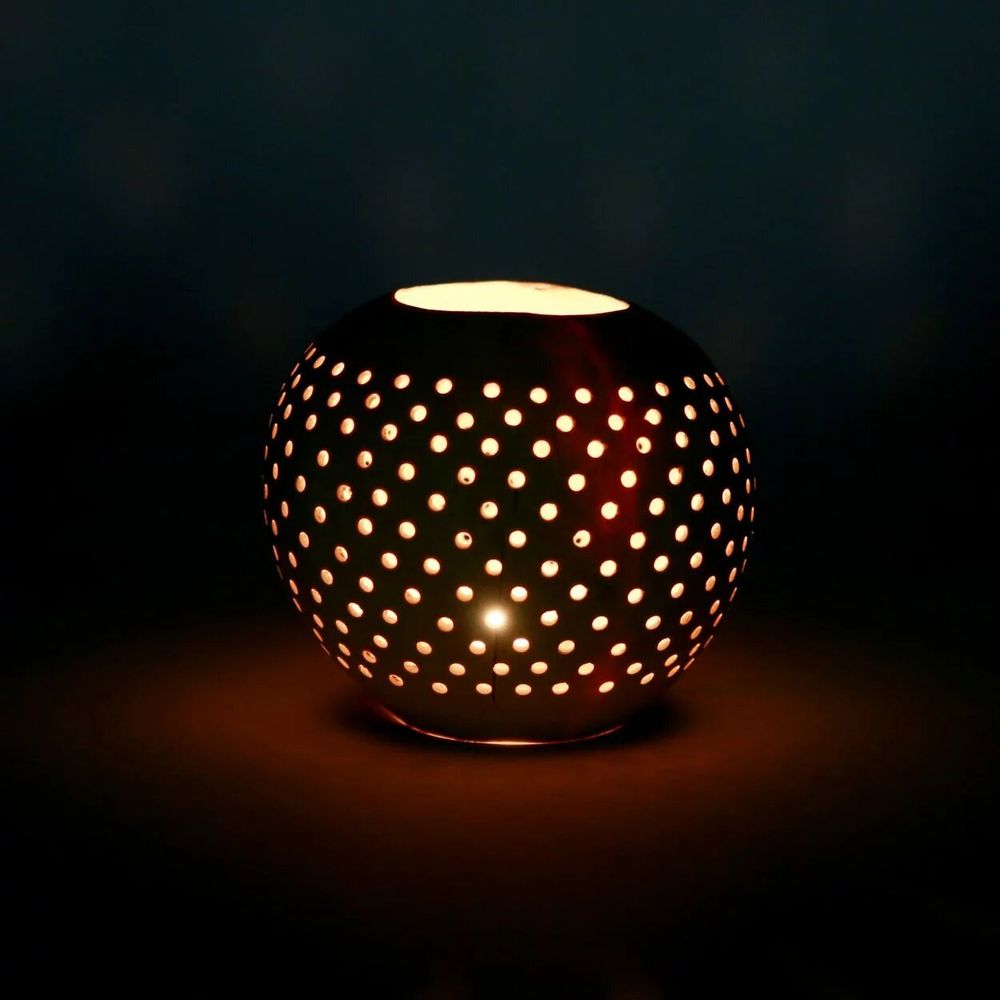Bougeoirs et photophores  - Le Bougeoir Coconot Spot - Naturel - BAZAR BIZAR LIVING
