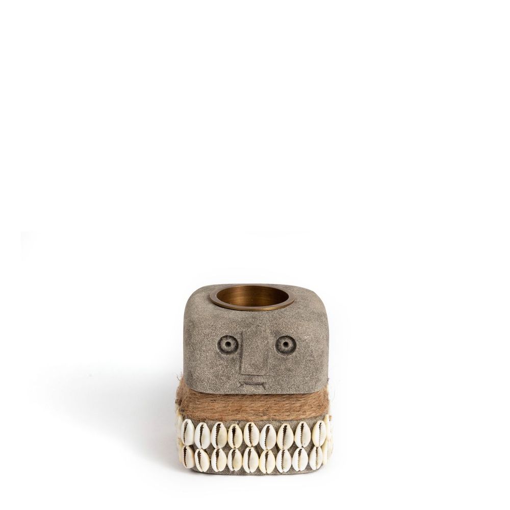 Bougeoirs et photophores  - Le bougeoir Sumba Stone #31 - BAZAR BIZAR LIVING