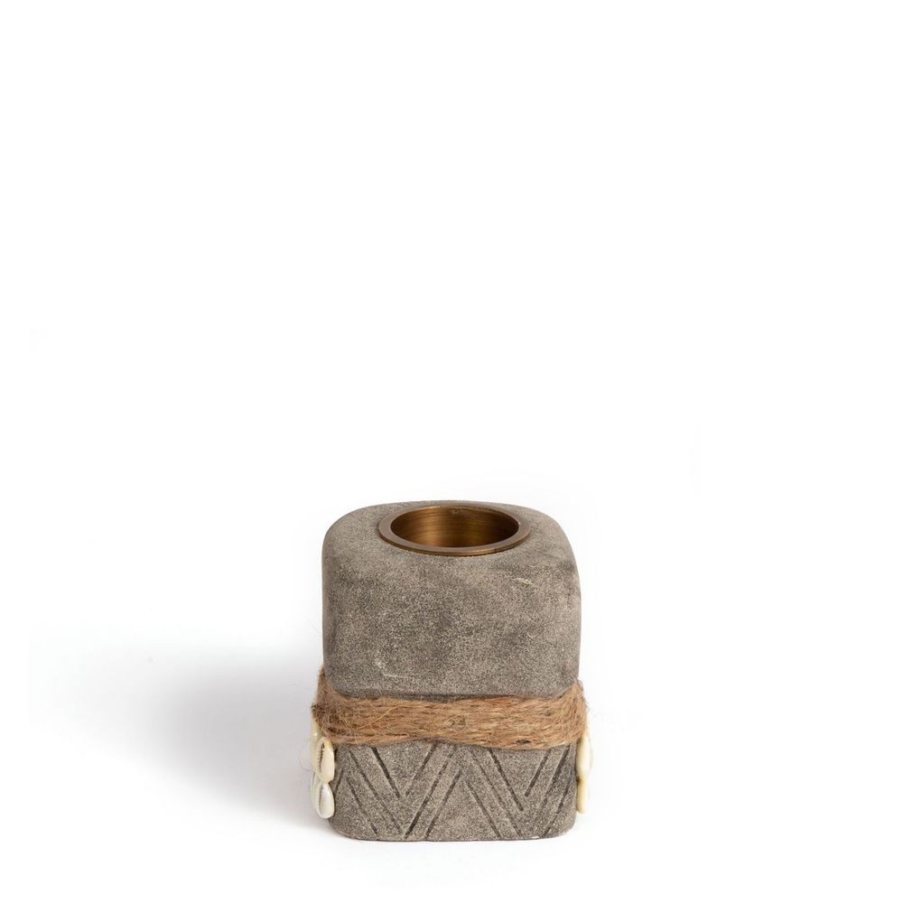 Bougeoirs et photophores  - Le bougeoir Sumba Stone #31 - BAZAR BIZAR LIVING