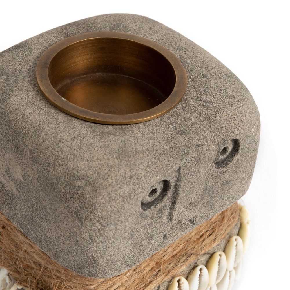 Bougeoirs et photophores  - Le bougeoir Sumba Stone #31 - BAZAR BIZAR LIVING