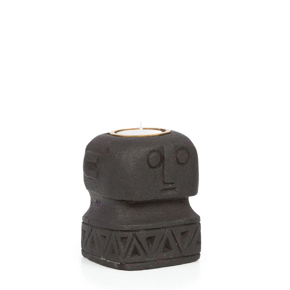 Candlesticks and candle holders - The Sumba Stone #26 Candle Holder - BAZAR BIZAR LIVING