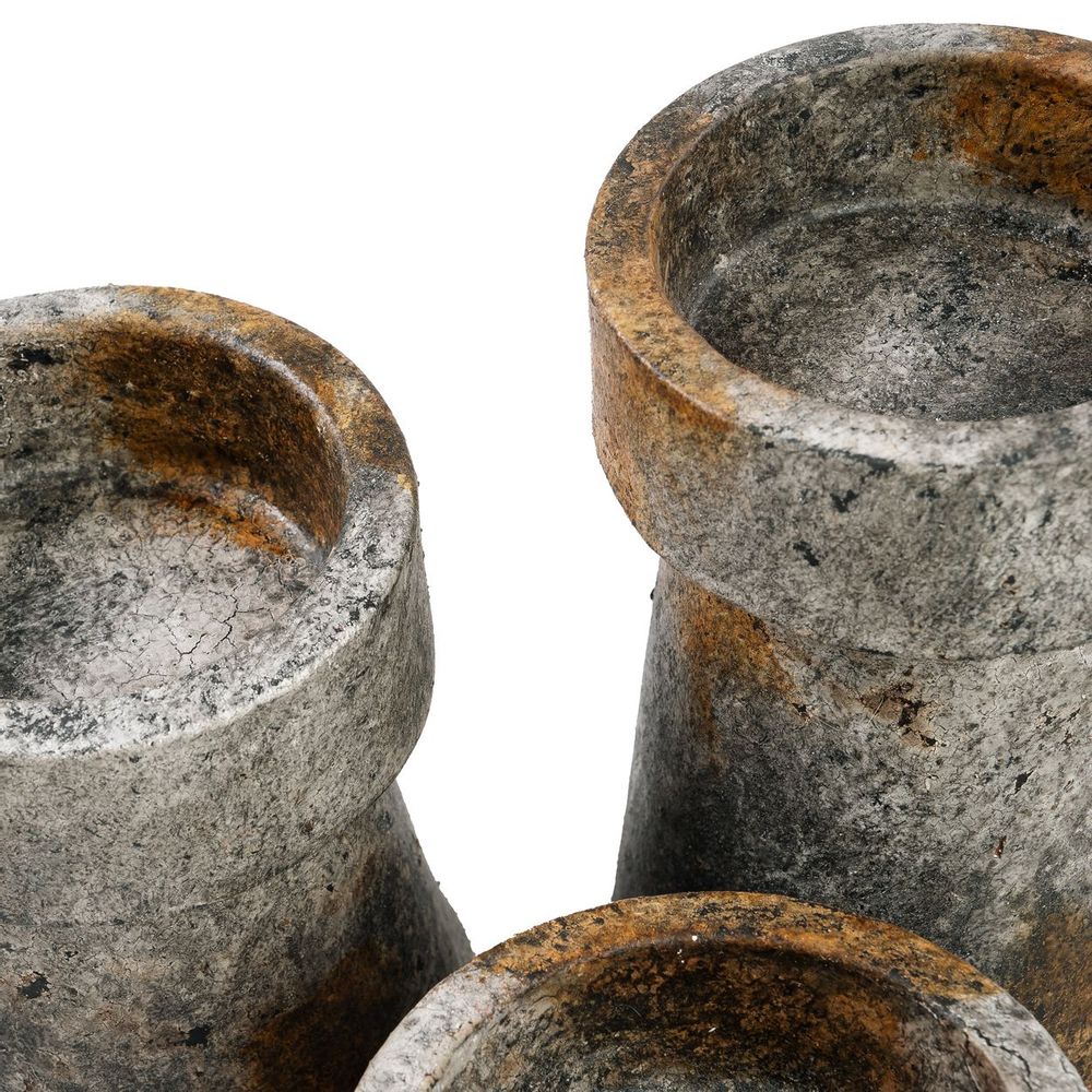 Candlesticks and candle holders - The Gypsy Candle Holder - Antique Grey - S - BAZAR BIZAR LIVING