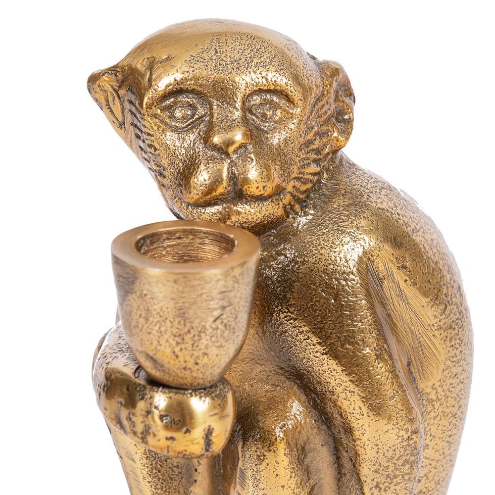 Candlesticks and candle holders - The Monkey Candle Holder #1 - Brass - BAZAR BIZAR LIVING