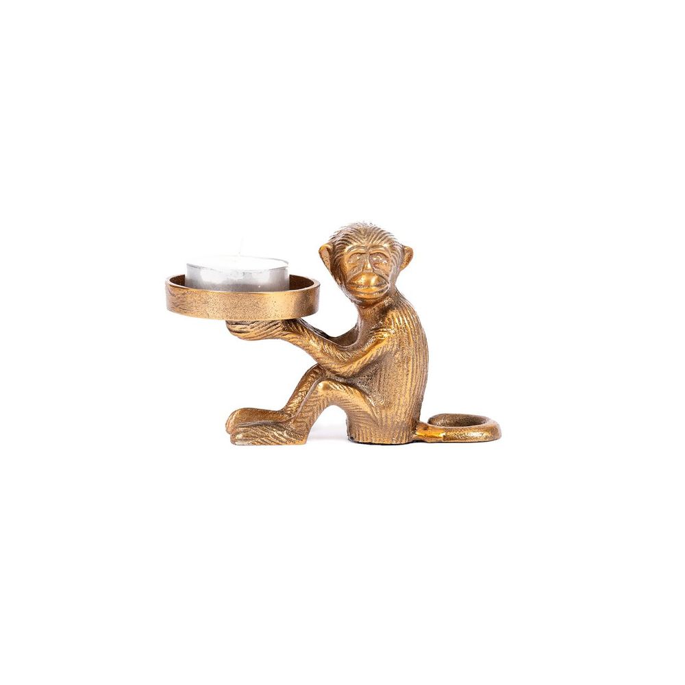 Bougeoirs et photophores  - Le Bougeoir Monkey #2 - Laiton - BAZAR BIZAR LIVING