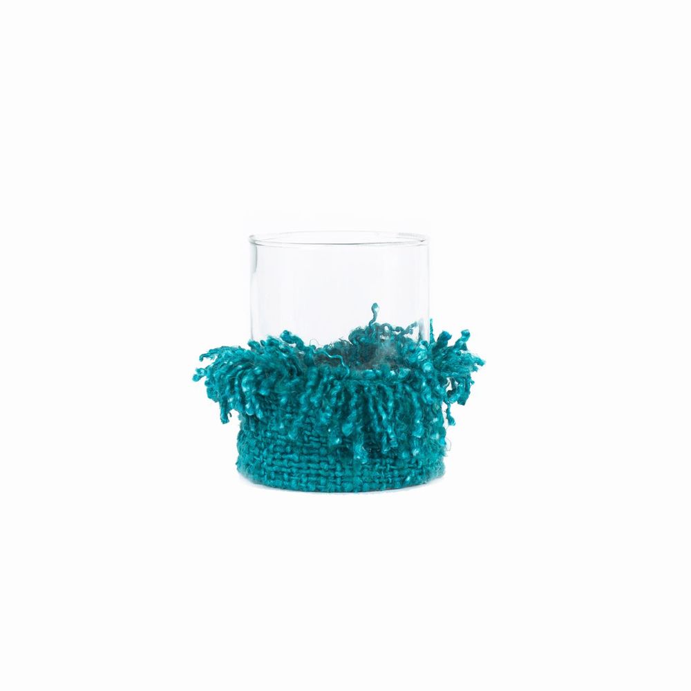 Candlesticks and candle holders - The Oh My Gee Candle Holder - Aqua - L - SET/2 - BAZAR BIZAR LIVING