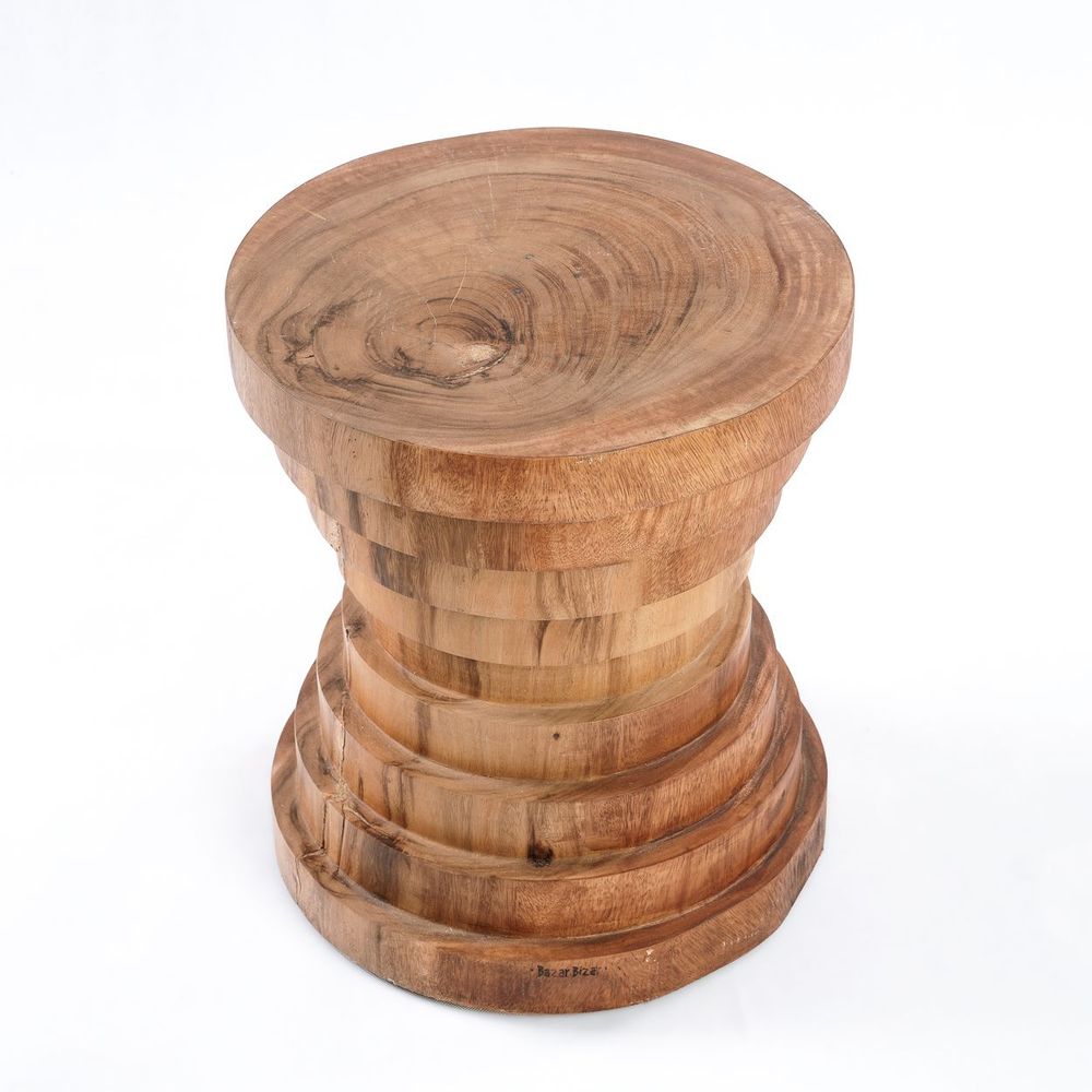 Tabourets - Le Tabouret Mazu - Naturel - BAZAR BIZAR LIVING