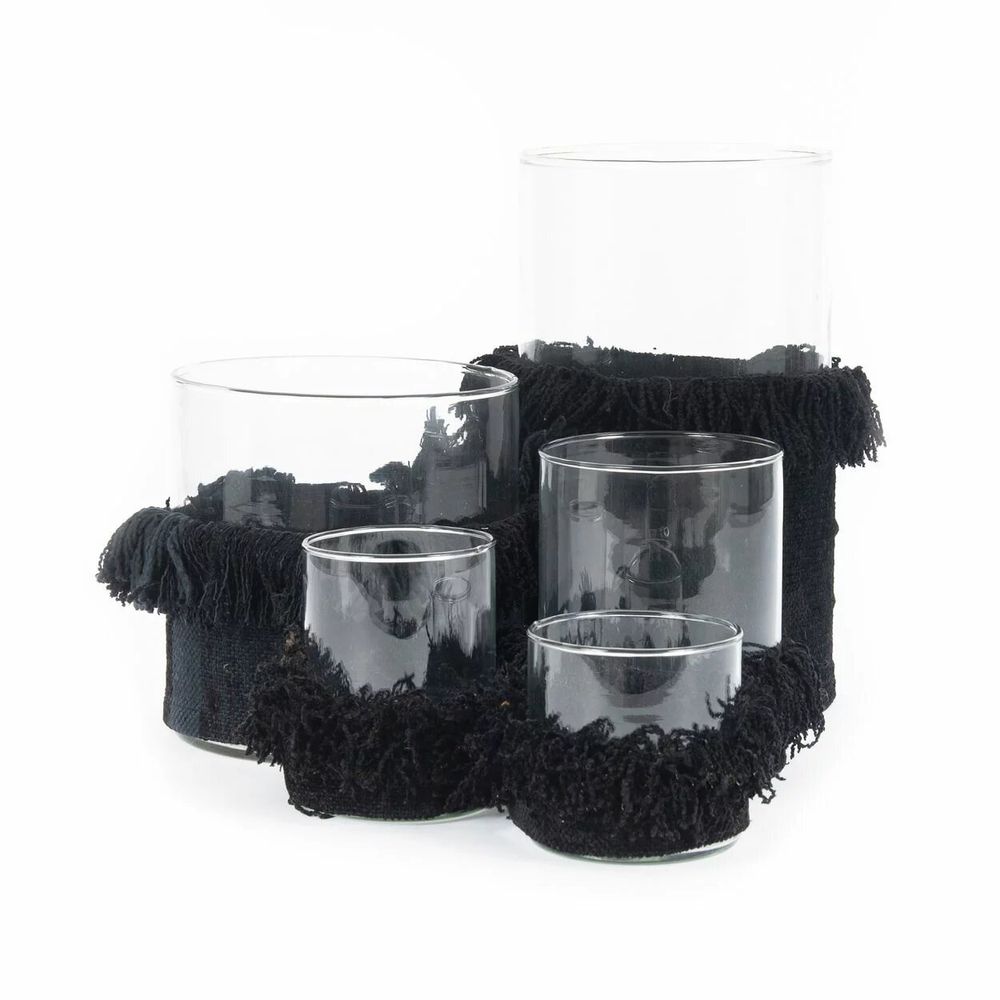 Bougeoirs et photophores  - Le Bougeoir Oh My Gee - Velours Noir - XXL - BAZAR BIZAR LIVING