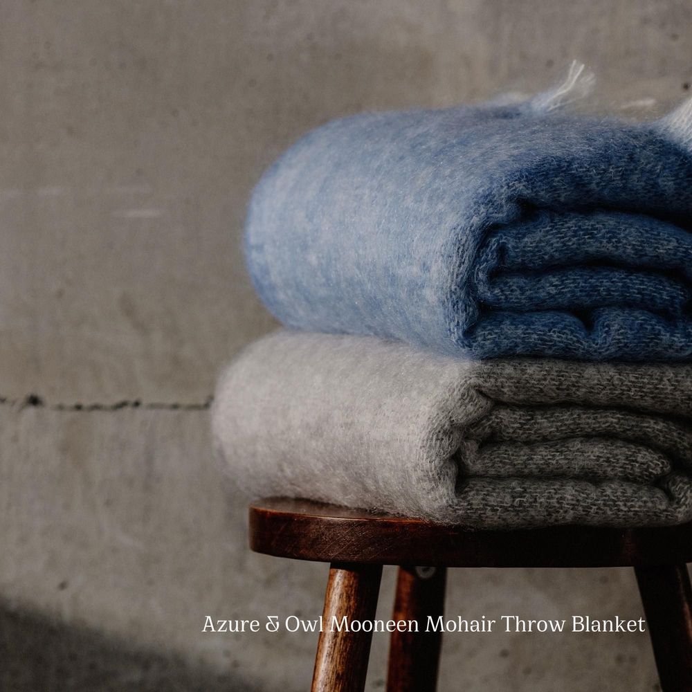Decorative objects - Mooneen Mohair Throw Blanket - CUSHENDALE
