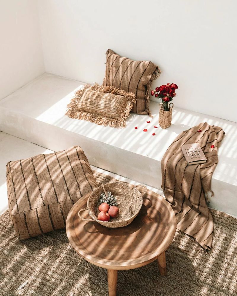 Ottomans - The Oh My Gee Pouffe - Beige Black - BAZAR BIZAR LIVING