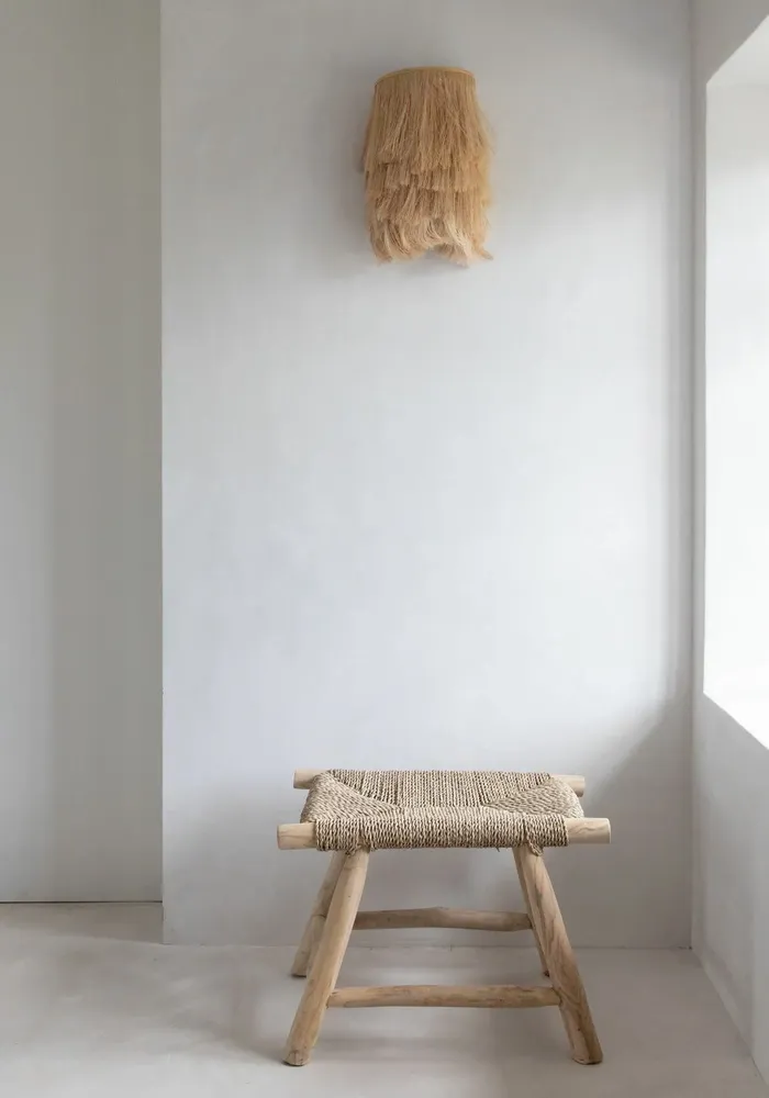 Bancs - Le Tabouret Porto Seagrass- Naturel - M - BAZAR BIZAR LIVING