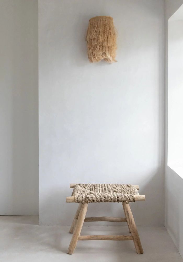 Benches - The Porto Seagrass Stool - Natural - M - BAZAR BIZAR LIVING