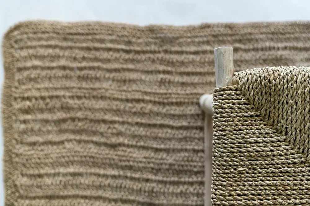 Bancs - Le Tabouret Porto Seagrass- Naturel - M - BAZAR BIZAR LIVING